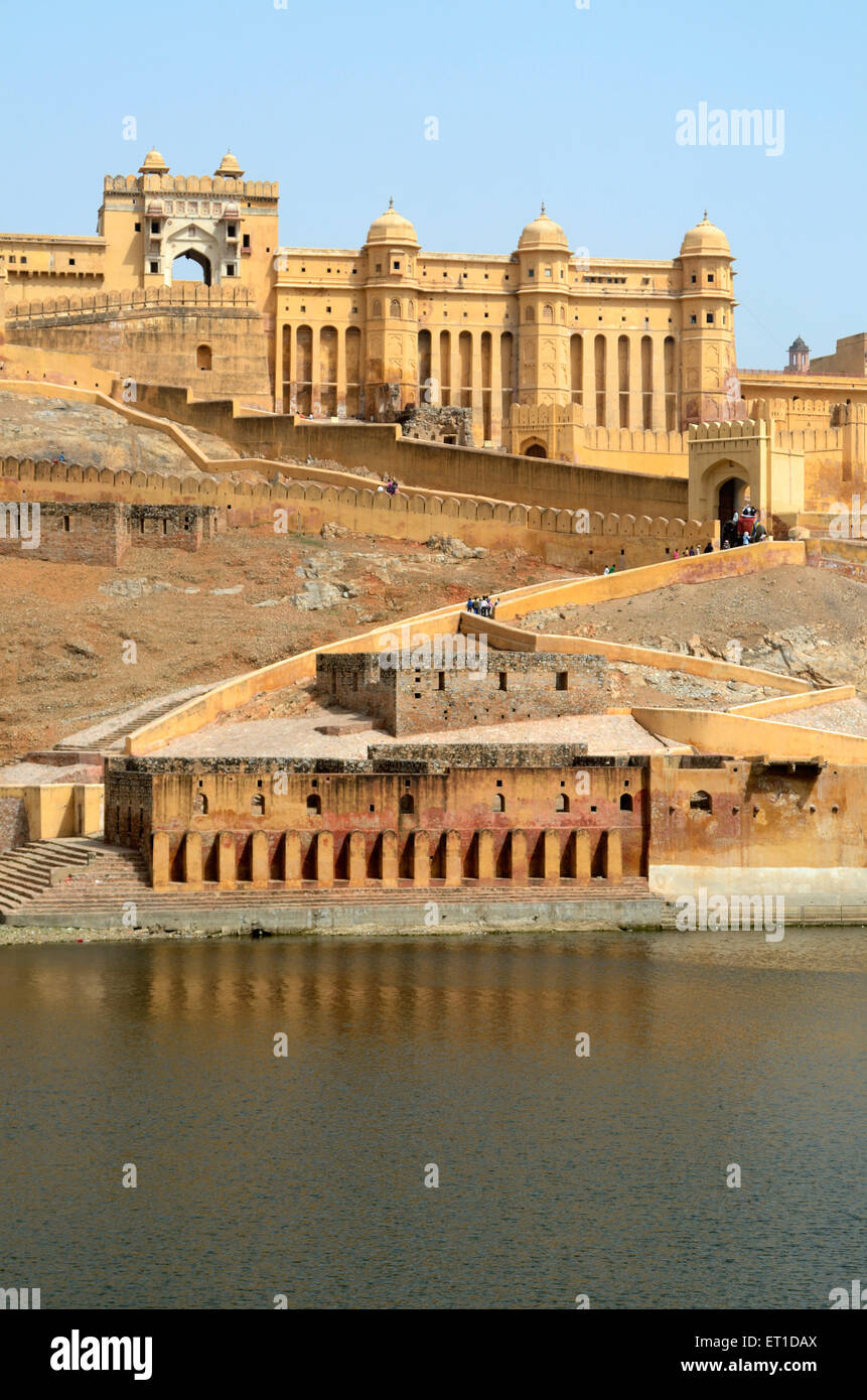 Amer fort Jaipur Rajasthan Inde Asie Banque D'Images