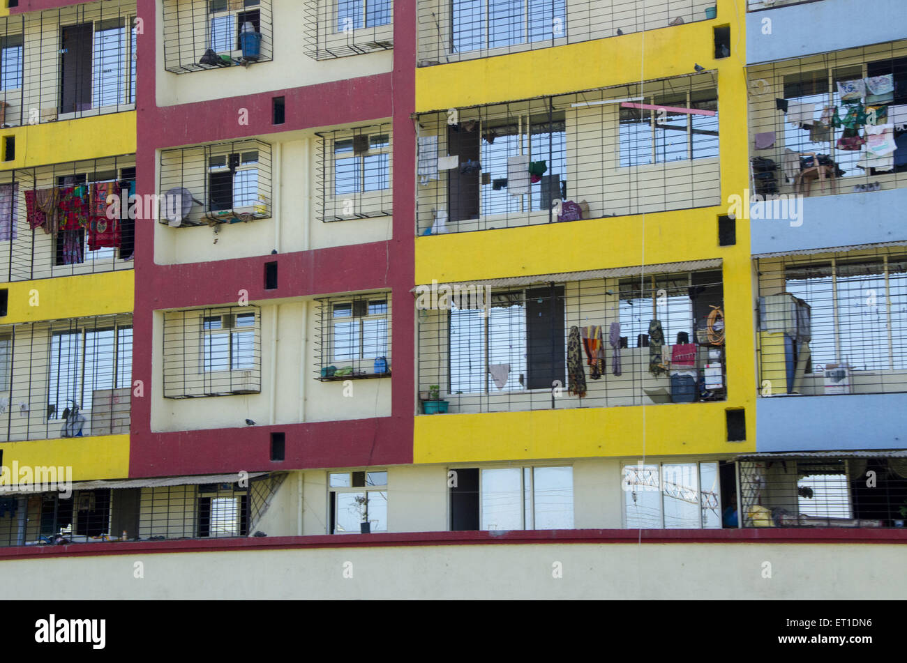 Appartements avec balcon à Borivali Mumbai Maharashtra Inde à Banque D'Images