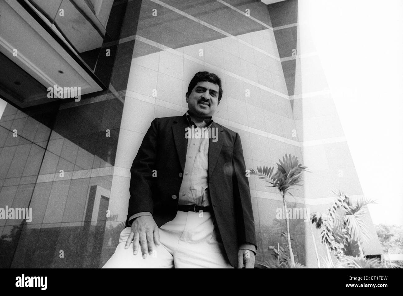 Nandan Nilekani, PDG, Directeur général, Président,Infosys, Bangalore, Bengaluru, Karnataka, Inde Banque D'Images