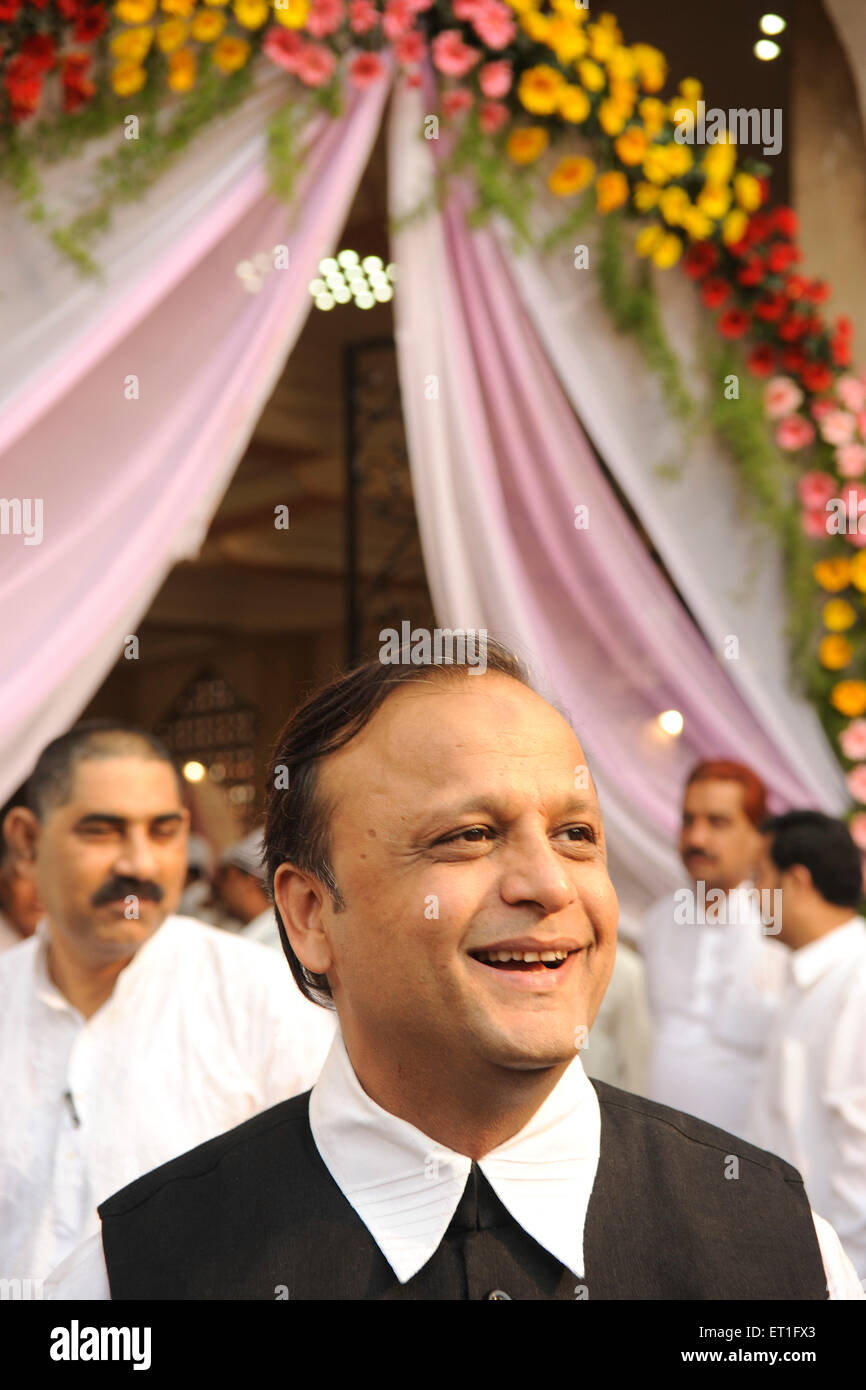 Asif Bhamla, NCP, dirigeant nationaliste du Parti du Congrès, Inde Banque D'Images