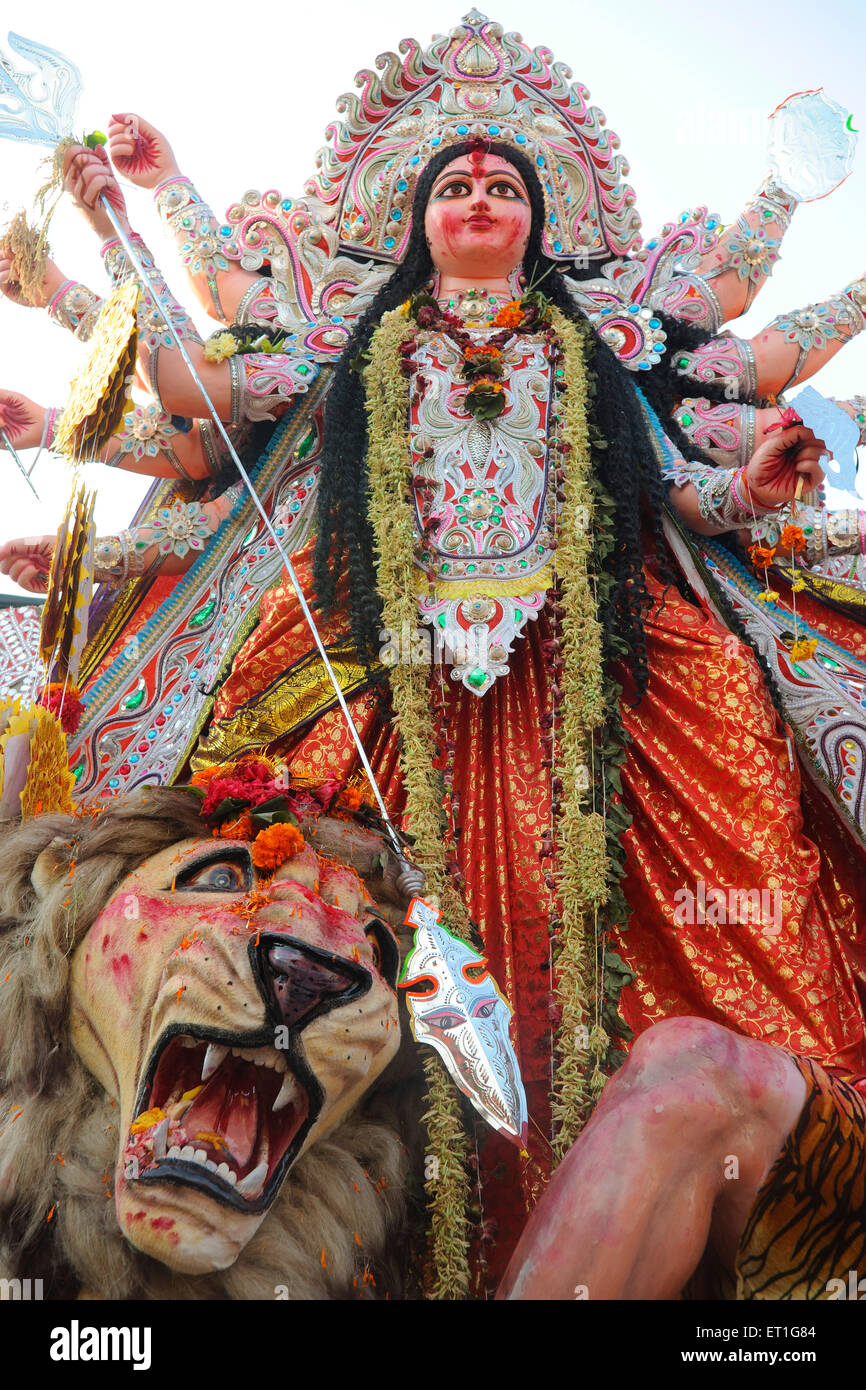 Durga pooja ; Bombay Mumbai Maharashtra ; Inde ; Banque D'Images
