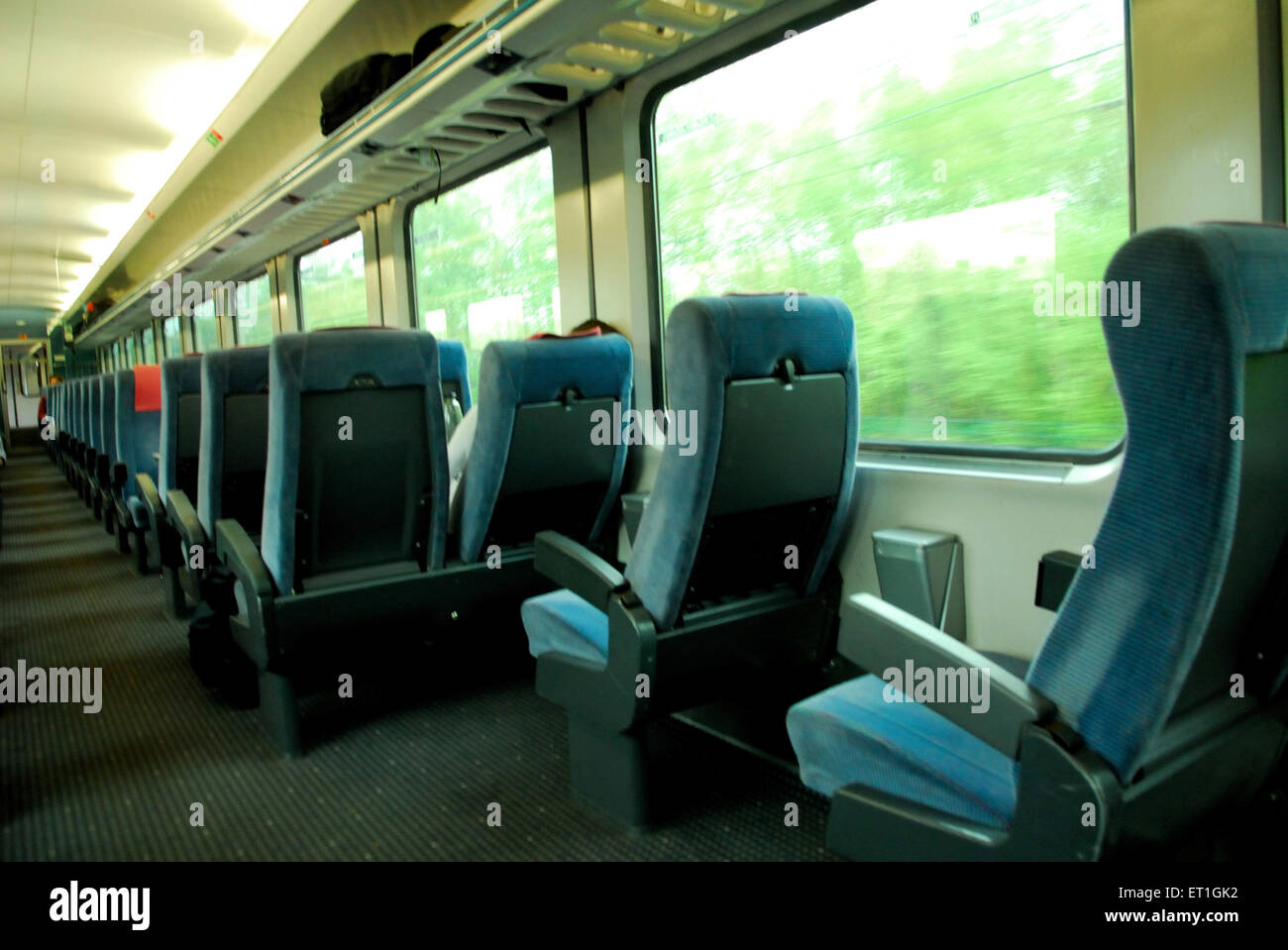 Sièges TGV train intérieur, Berlin, Allemagne, allemand, Europe, Européen Banque D'Images