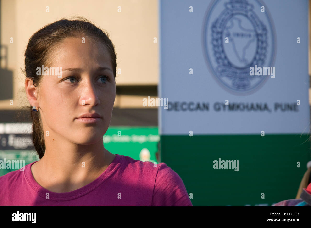 Bojana Jovanovski, Bojana Jovanovski Petrovic, joueur serbe de tennis, Deccan Gymkhana, Pune,Maharashtra, Inde, Asie Banque D'Images