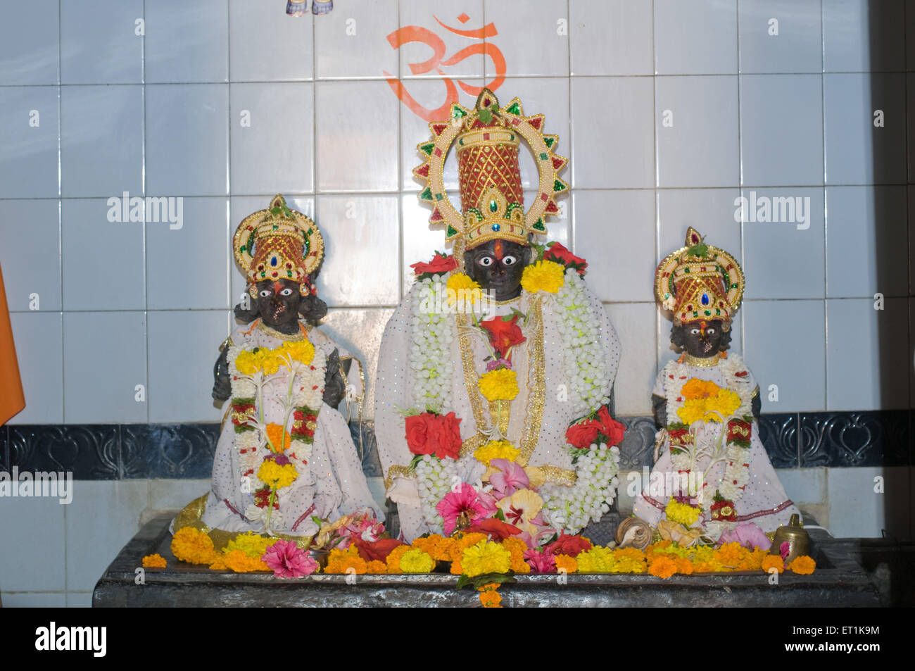 Idole de Seigneur Vitthal Malvan Maharashtra Inde Asie Oct 2011 Banque D'Images