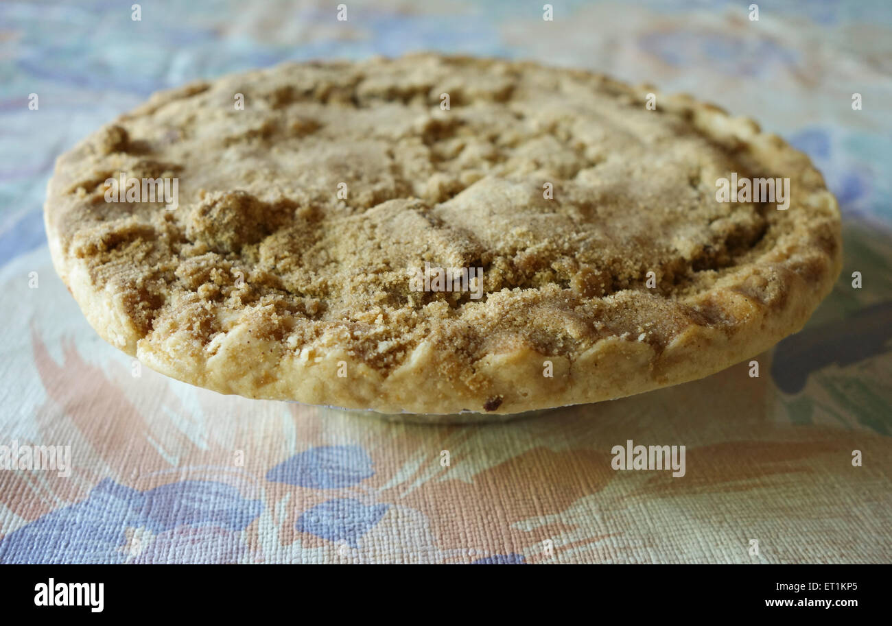 Un shoofly pie sur table, Amish désert, Pennsylvania Dutch, Pennsylvanien. USA. Banque D'Images