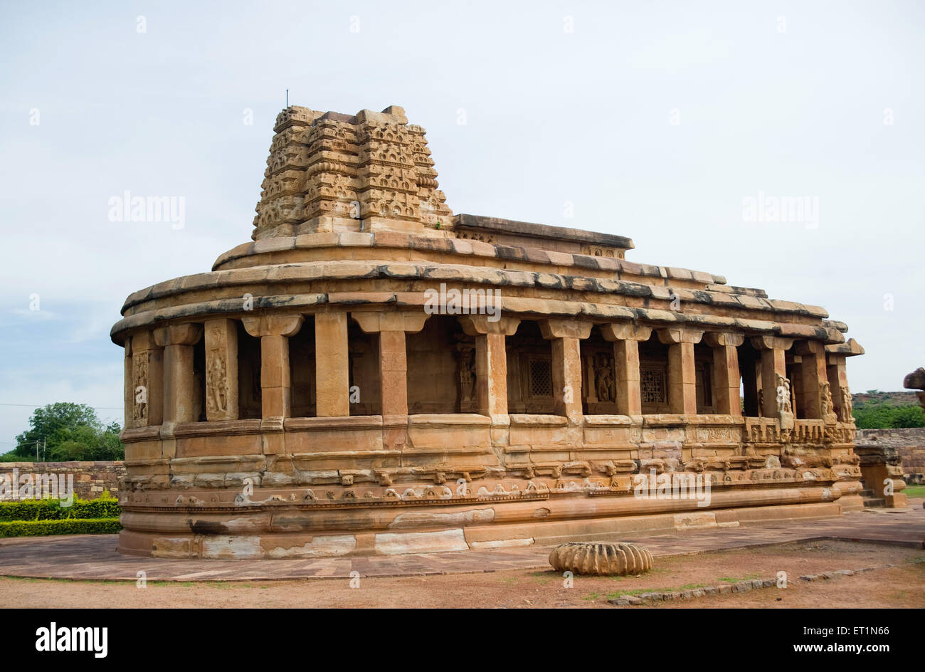 Temple de Durga ; Aihole ; ; ; Inde Karnataka Bagalkot Banque D'Images