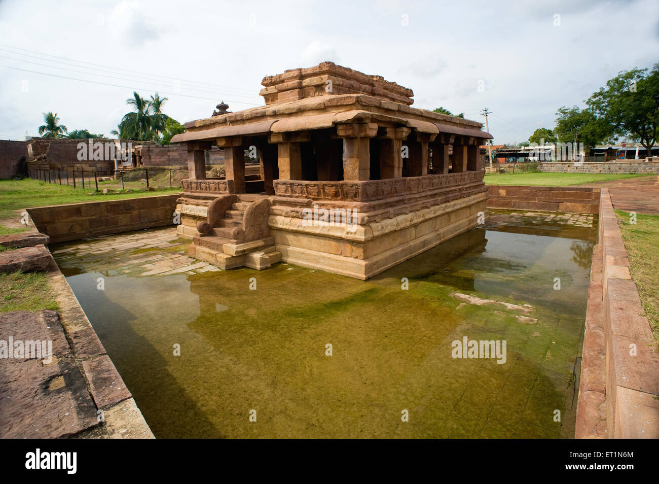 Temple à Aihole ; ; ; Inde Karnataka Bagalkot Banque D'Images