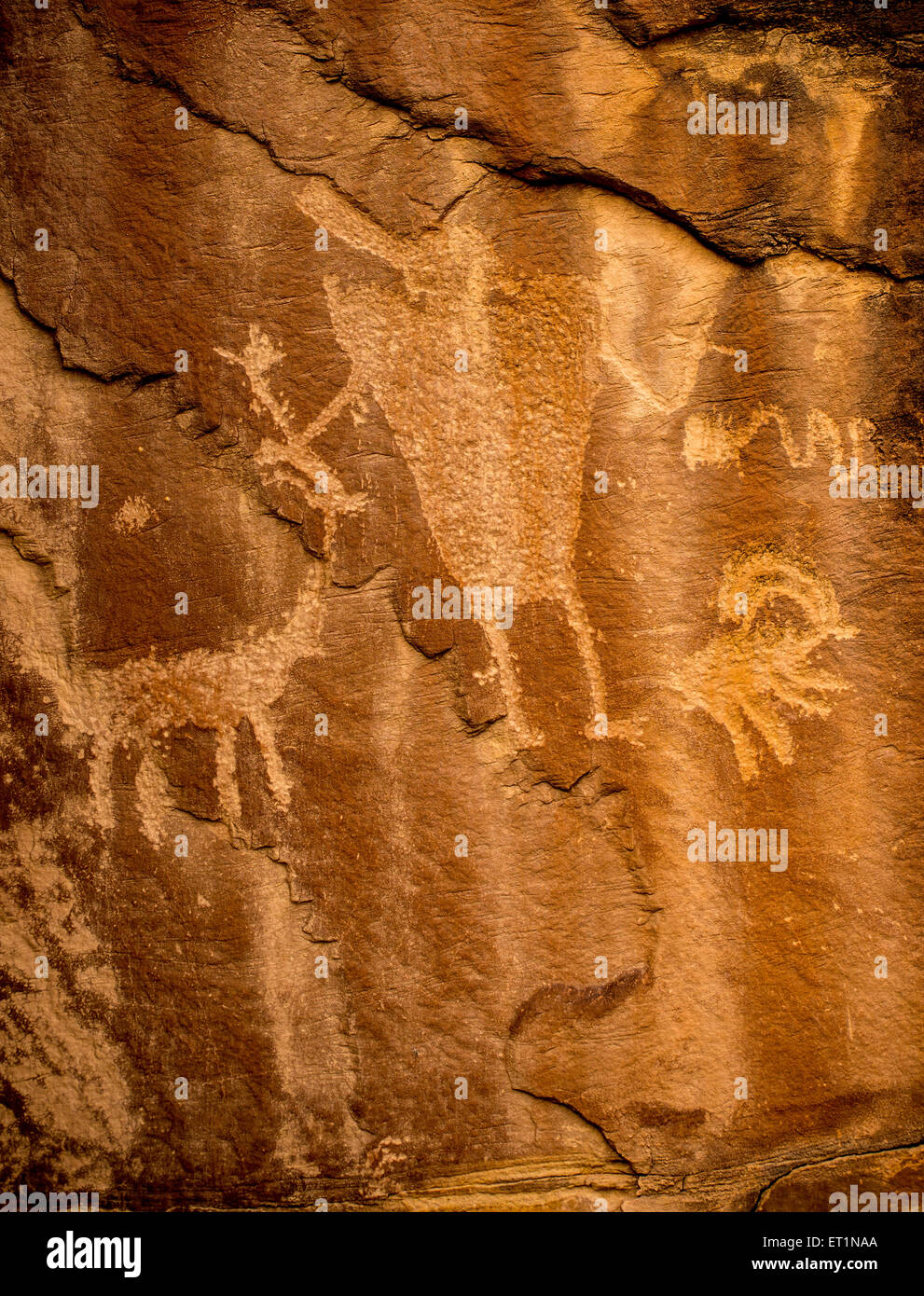Petroglyph - Canyonlands, Utah Banque D'Images