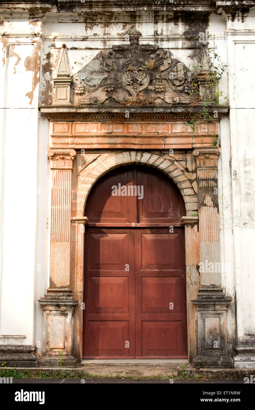 Entrée du couvent de Sainte Monica ; Goa Inde ; Banque D'Images