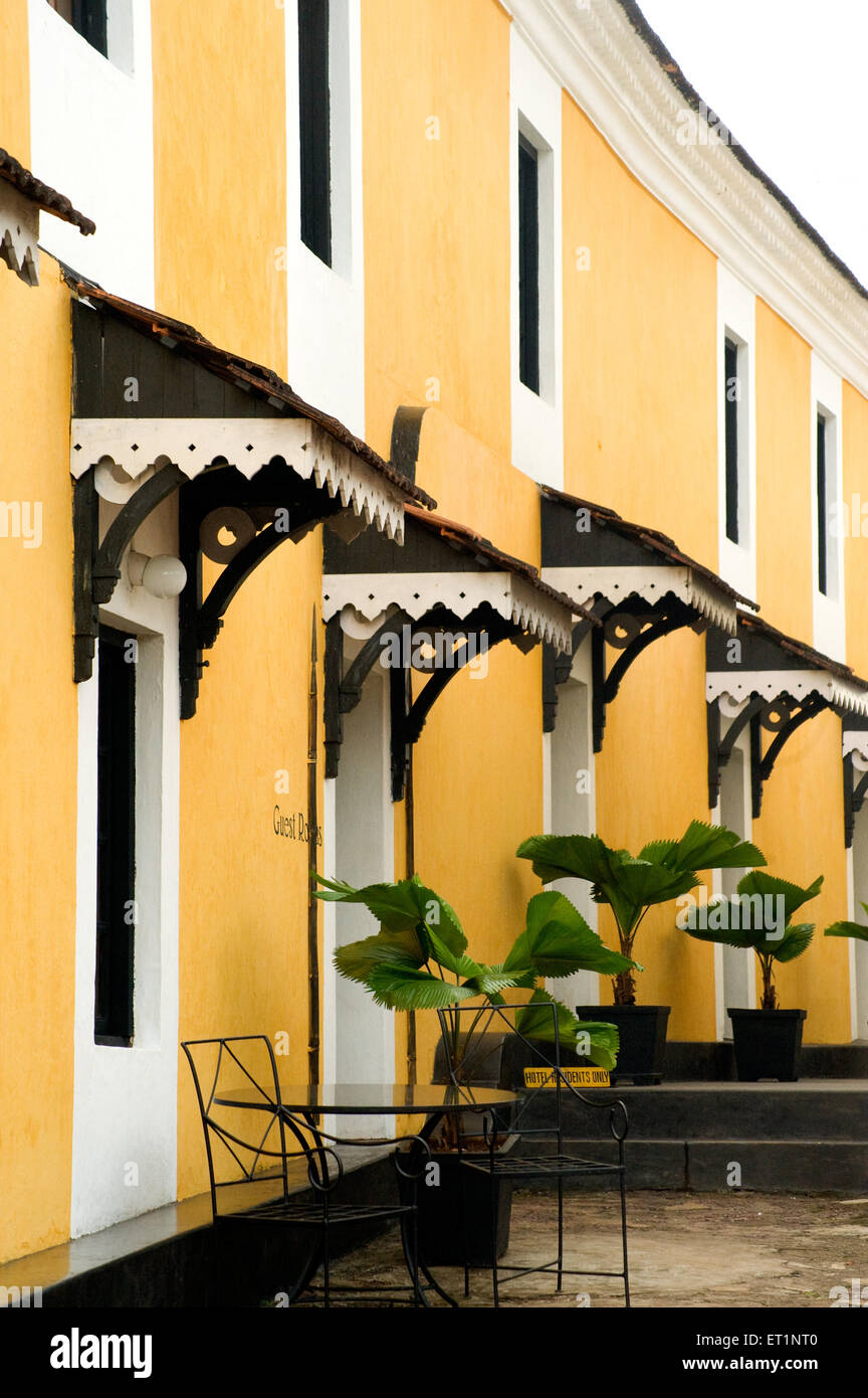 Auvent de fenêtre, abat-jour de fenêtre, terekhol, Goa, Inde,asie Banque D'Images