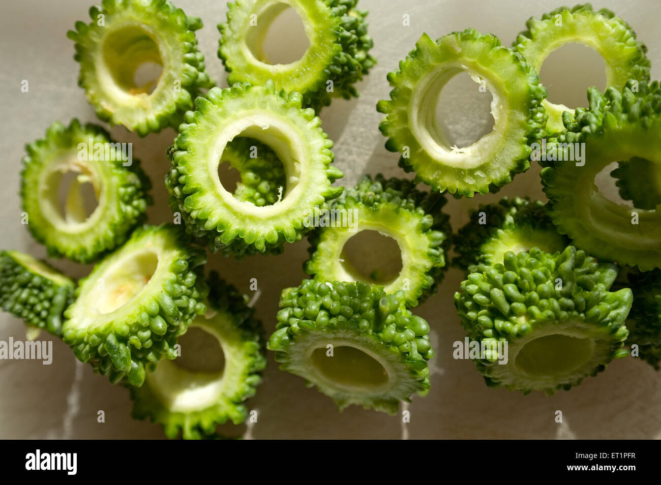 Karela végétale, gourde amère, melon amer, Banque D'Images