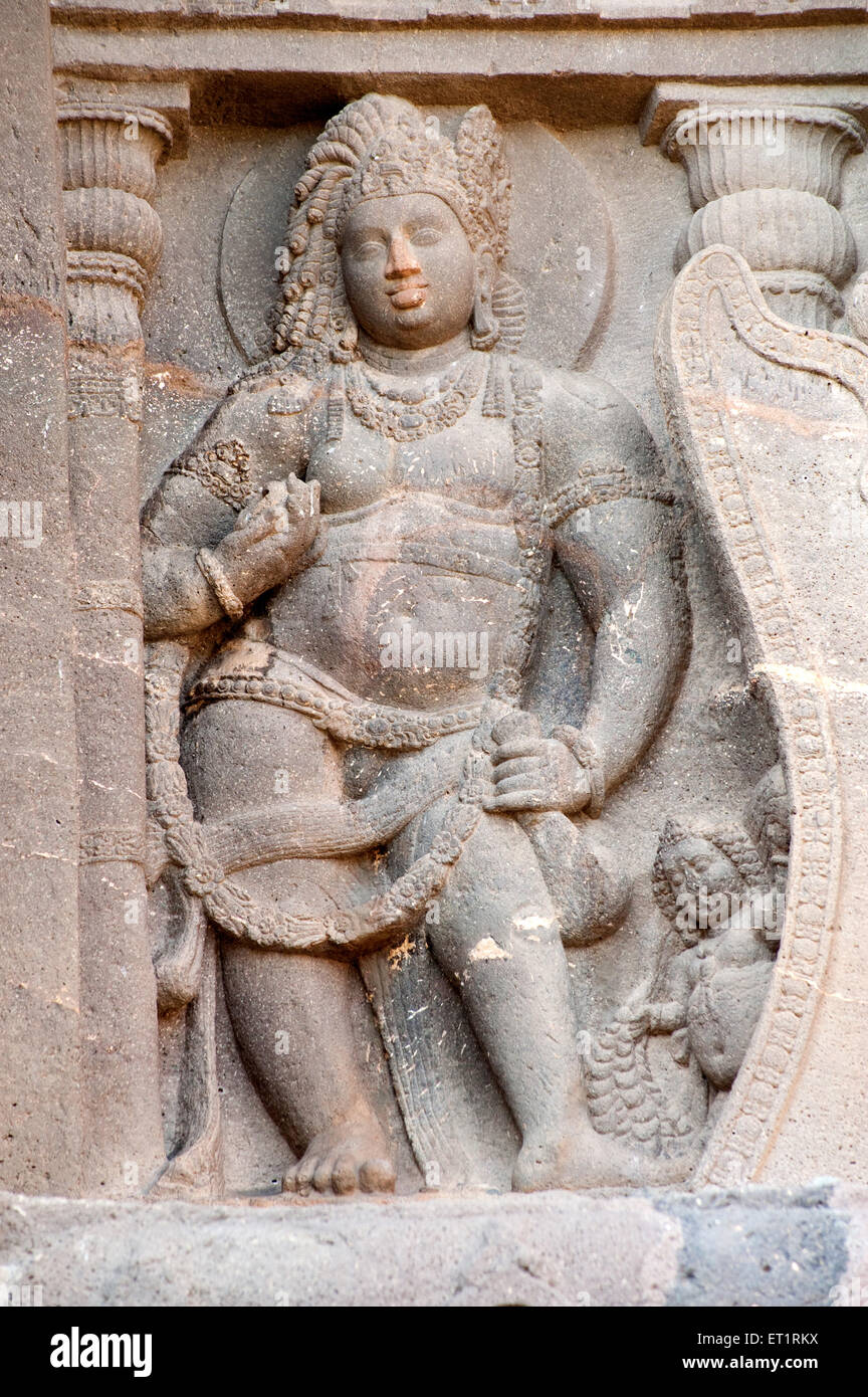 Bouddha en forme de prince siddhartha à ajanta caves ; Aurangabad Maharashtra ; Inde ; Banque D'Images