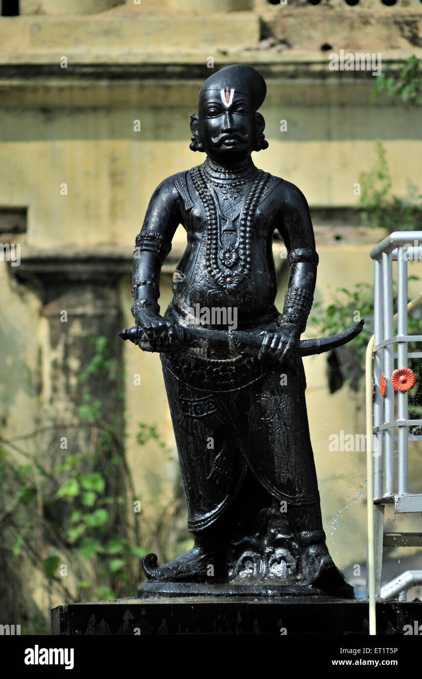 Statue de Thirumalai nayakar à Madurai dans le Tamil Nadu Inde Asie Banque D'Images