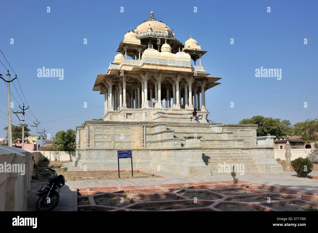 84 cénotaphe à bundi à piliers au Rajasthan Inde Asie Banque D'Images