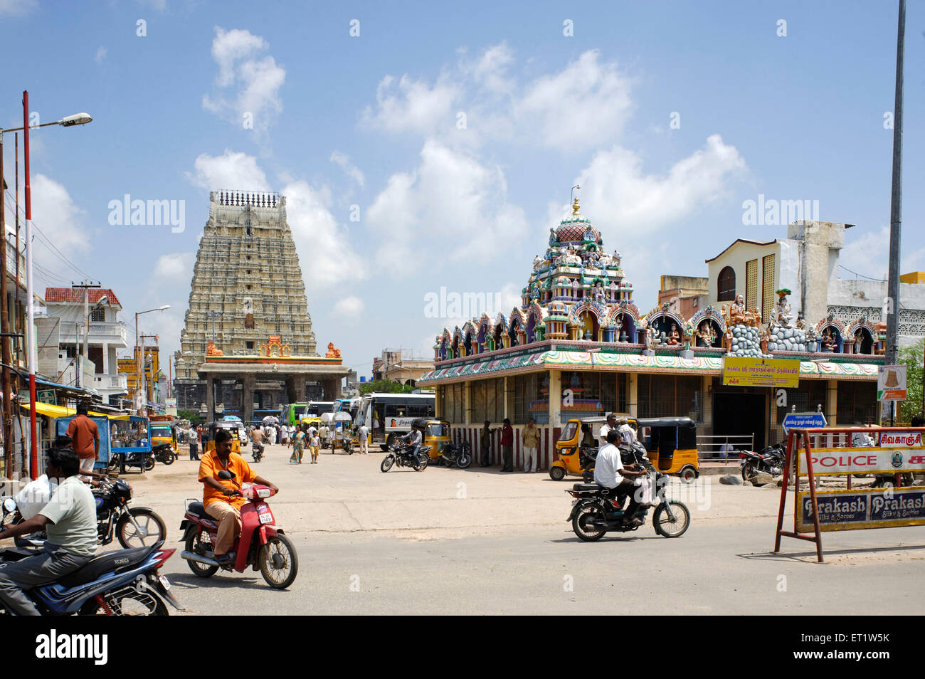 Temple d'Ekambareshvara Tamilnadu Inde Kanchipuram ay Banque D'Images