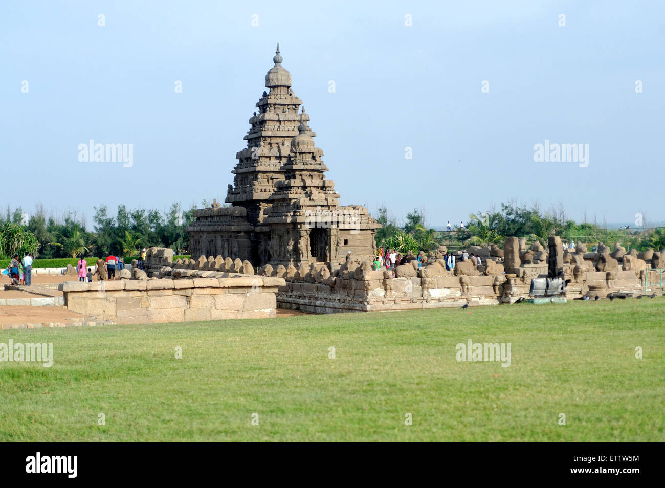 Shore Temple de Mahabalipuram à Tamilnadu Inde Asie Banque D'Images