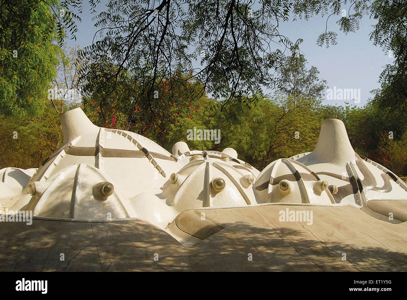 Amdavad ni Gufa, extérieur du musée Husain doshi ni gufa à Ahmedabad Gujarat Inde Asie architecte indien Balkrishna Vithaldas Doshi Banque D'Images