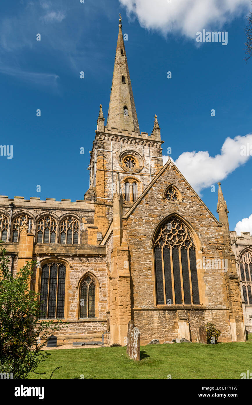 L'église Holy Trinity à Stratford-upon-Avon est le lieu de sépulture de William Shakespeare Banque D'Images