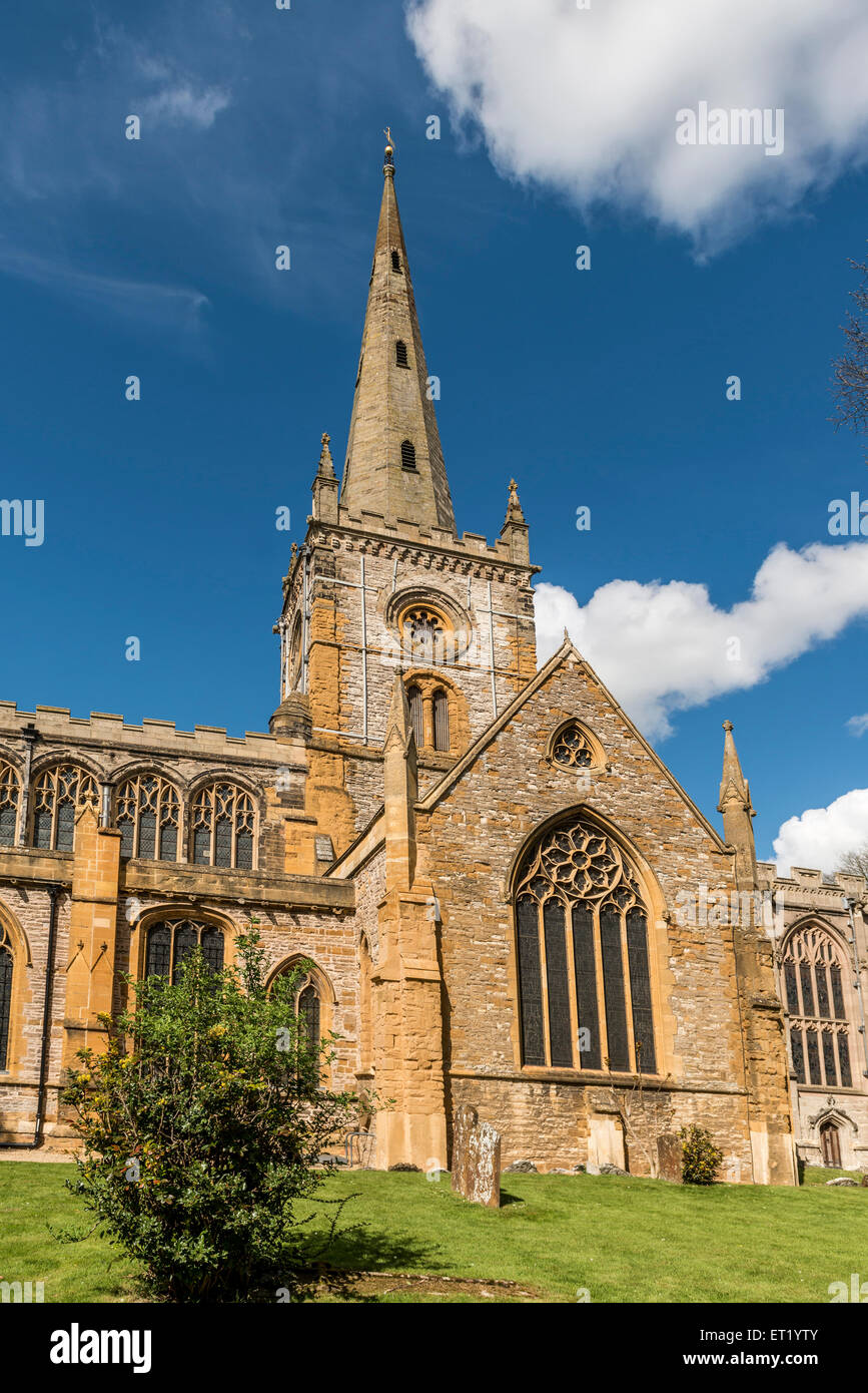 L'église Holy Trinity à Stratford-upon-Avon est le lieu de sépulture de William Shakespeare Banque D'Images
