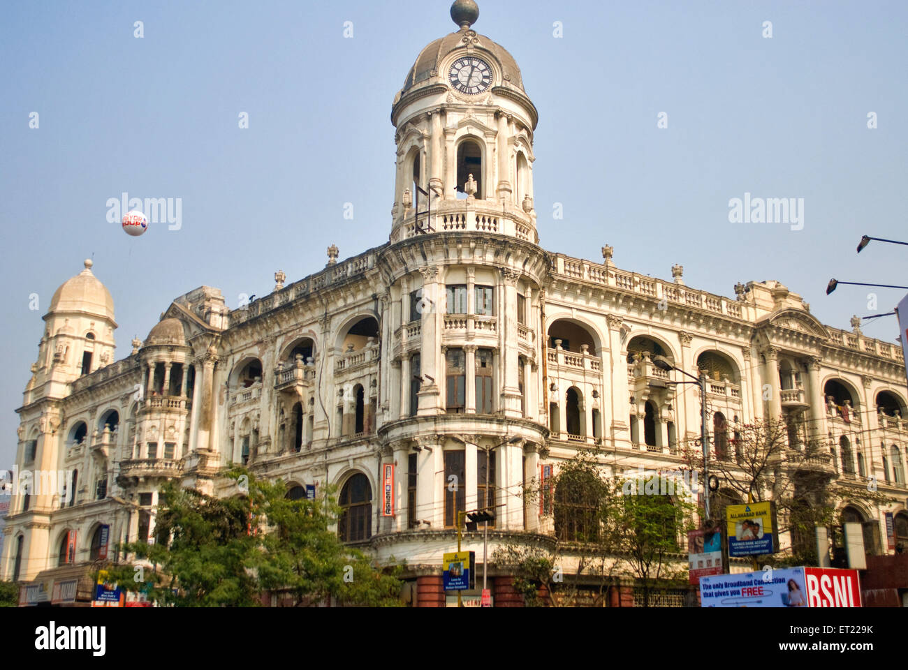 Khadi Gramodyog Bhavan, tour de l'horloge, Calcutta, Kolkata, Bengale occidental, Inde, Asie Banque D'Images