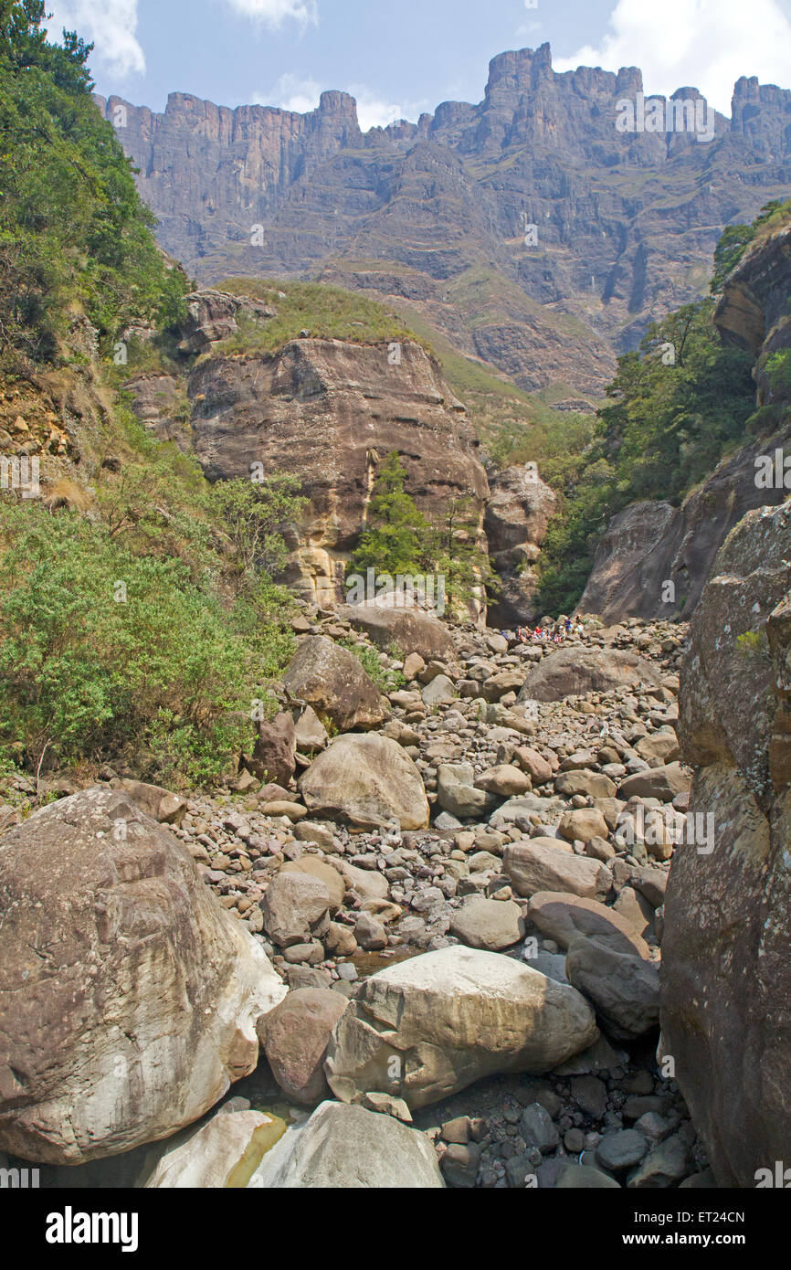 L'Amphithéâtre dans les montagnes du Drakensberg Banque D'Images