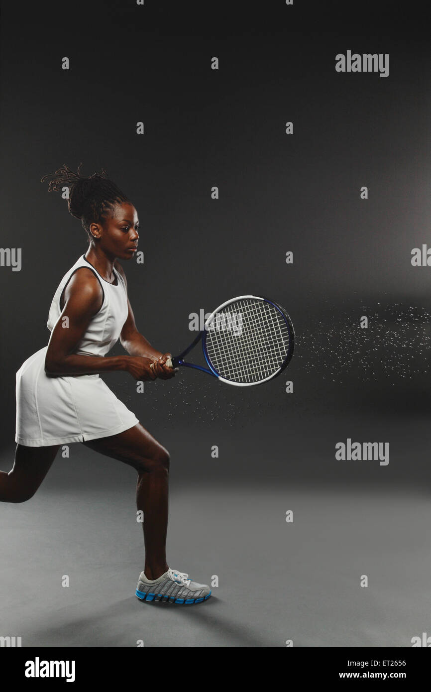 Tennis Player, Studio Shot Banque D'Images