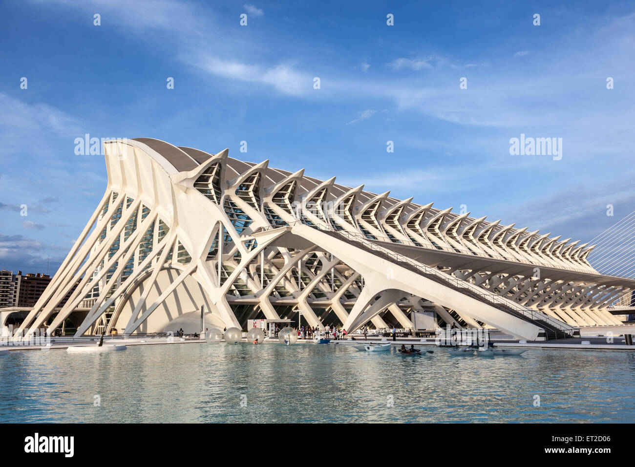 Le prince Philip Science Museum de la Ville des Arts et des Sciences de Valence, Espagne Banque D'Images