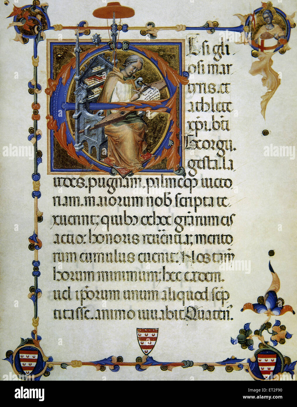 Légende et de plaisance de Saint Représentés comme copiste