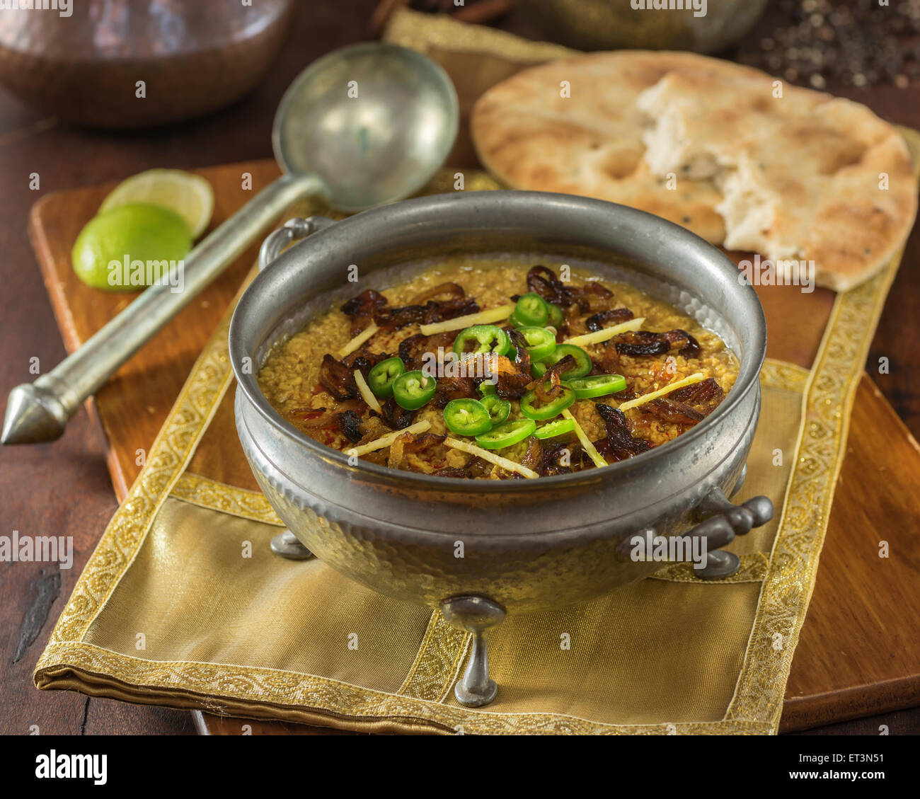 Haleem. La viande, les lentilles et l'orge. Moyen-orient et l'Inde l'alimentation Banque D'Images