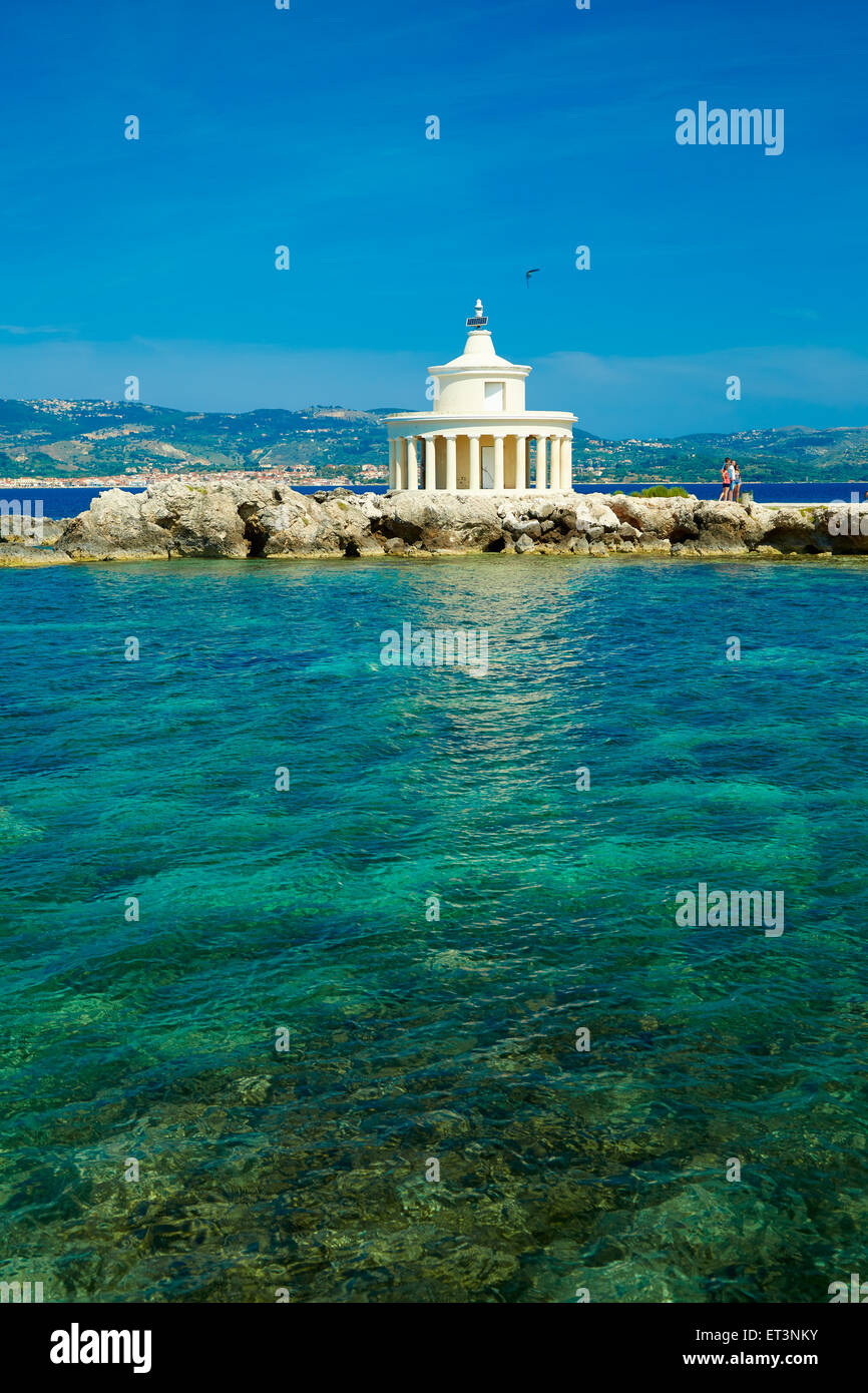 Saint Theodore phare, Kefalonia Banque D'Images