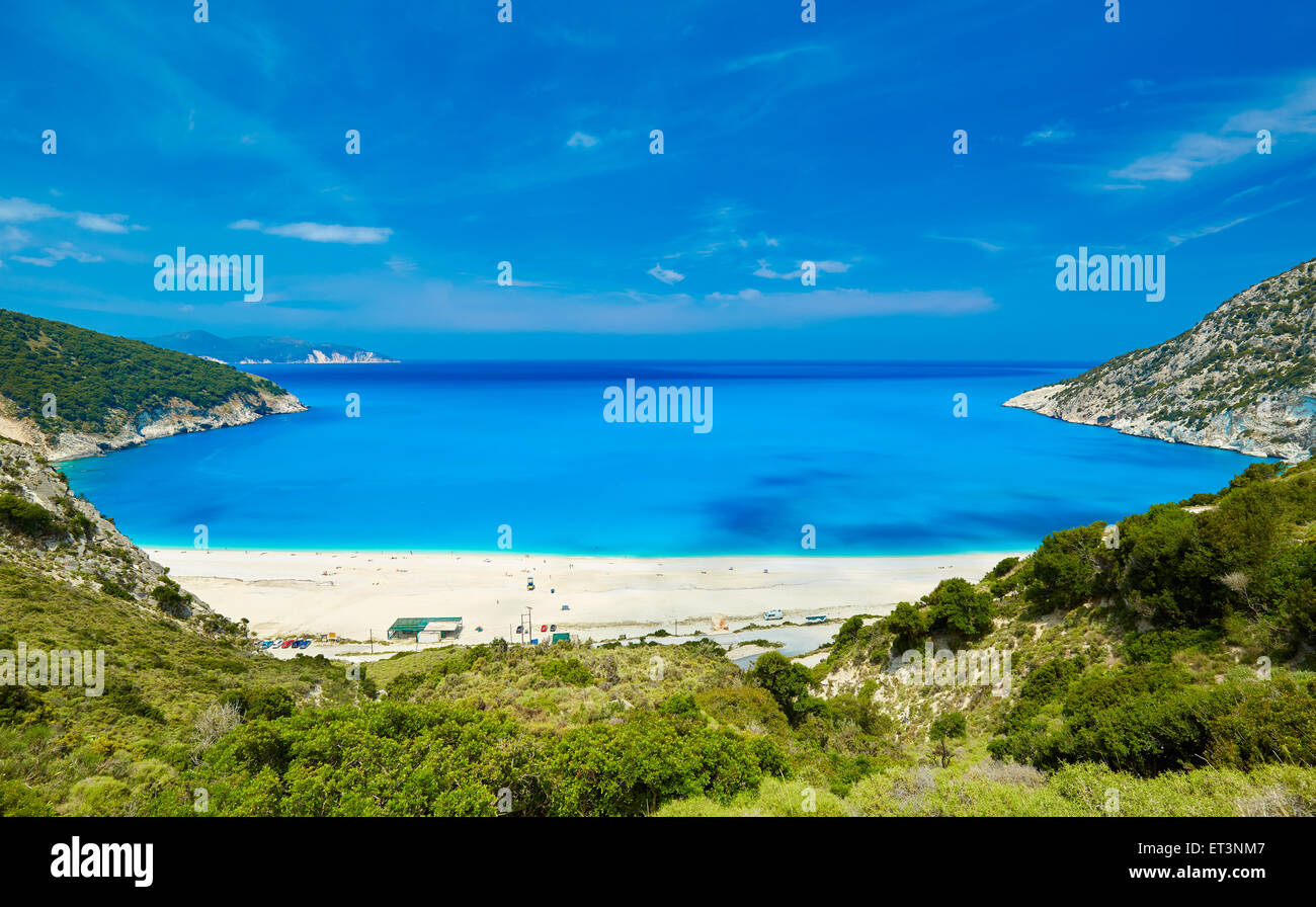 Plage de Myrtos Kefalonia, Grèce Banque D'Images