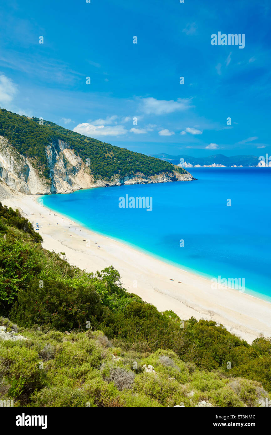Plage de Myrtos Kefalonia, Grèce Banque D'Images