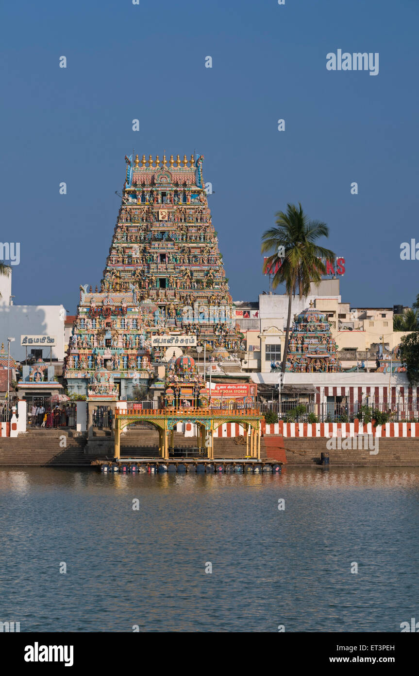 Kapaleeswarar Temple Hindou Chennai Tamil Nadu Inde Banque D'Images