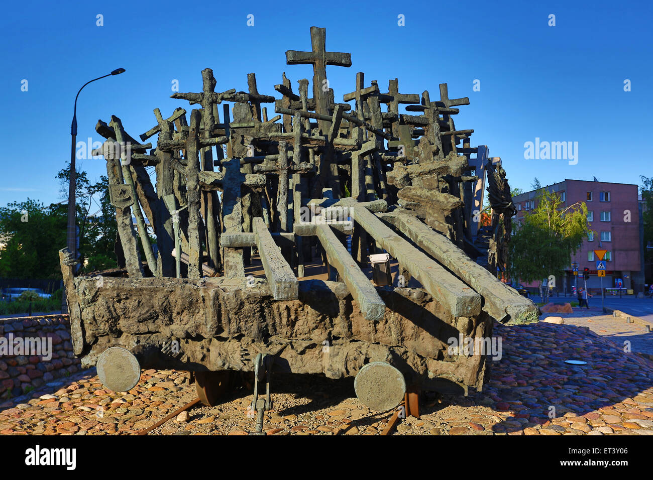 Monument aux Morts et assassinés à l'Est qui commémore les victimes de l'agression soviétique dans l'est de la Pologne au cours de Banque D'Images
