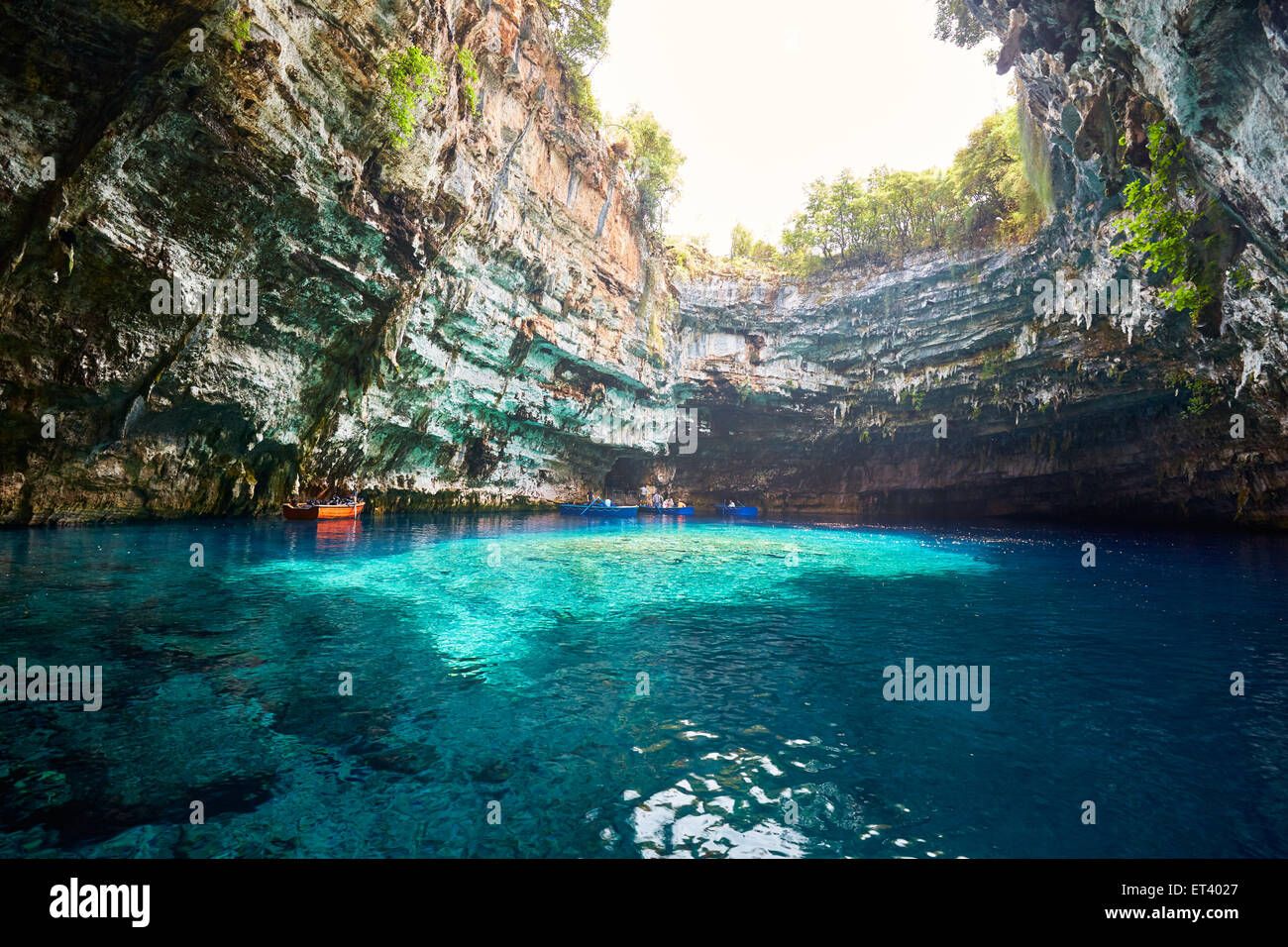 Grotte de Melissani, Kefalonia, Grèce Banque D'Images