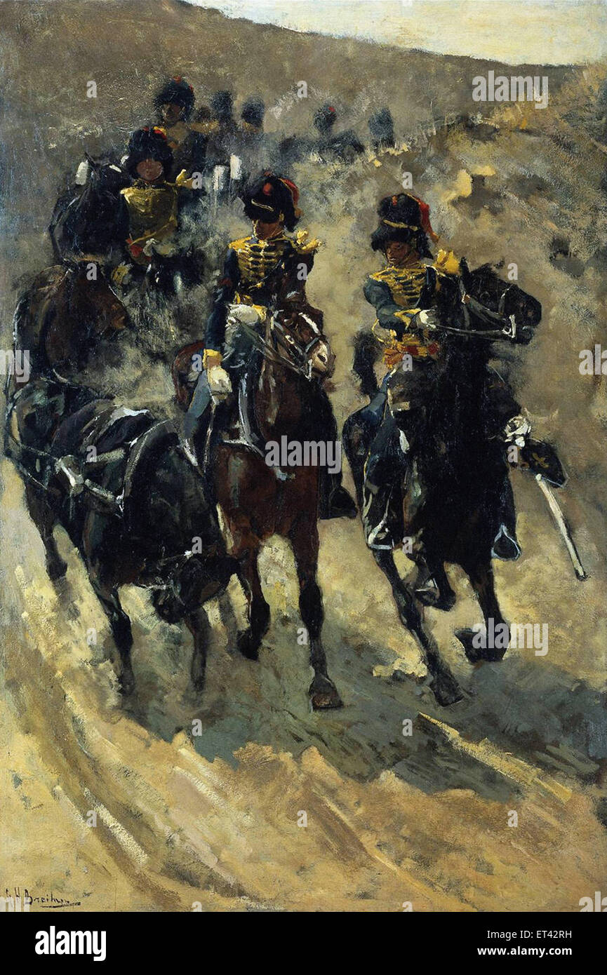 George Hendrik Breitner Horse Artillery Banque D'Images