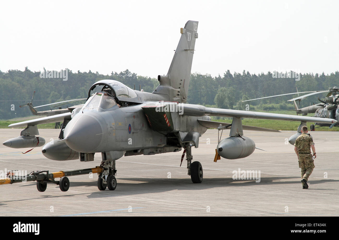 Schönefeld, Allemagne, Fighter Panavia Tornado ECR Deutsche Luftwaffe Banque D'Images