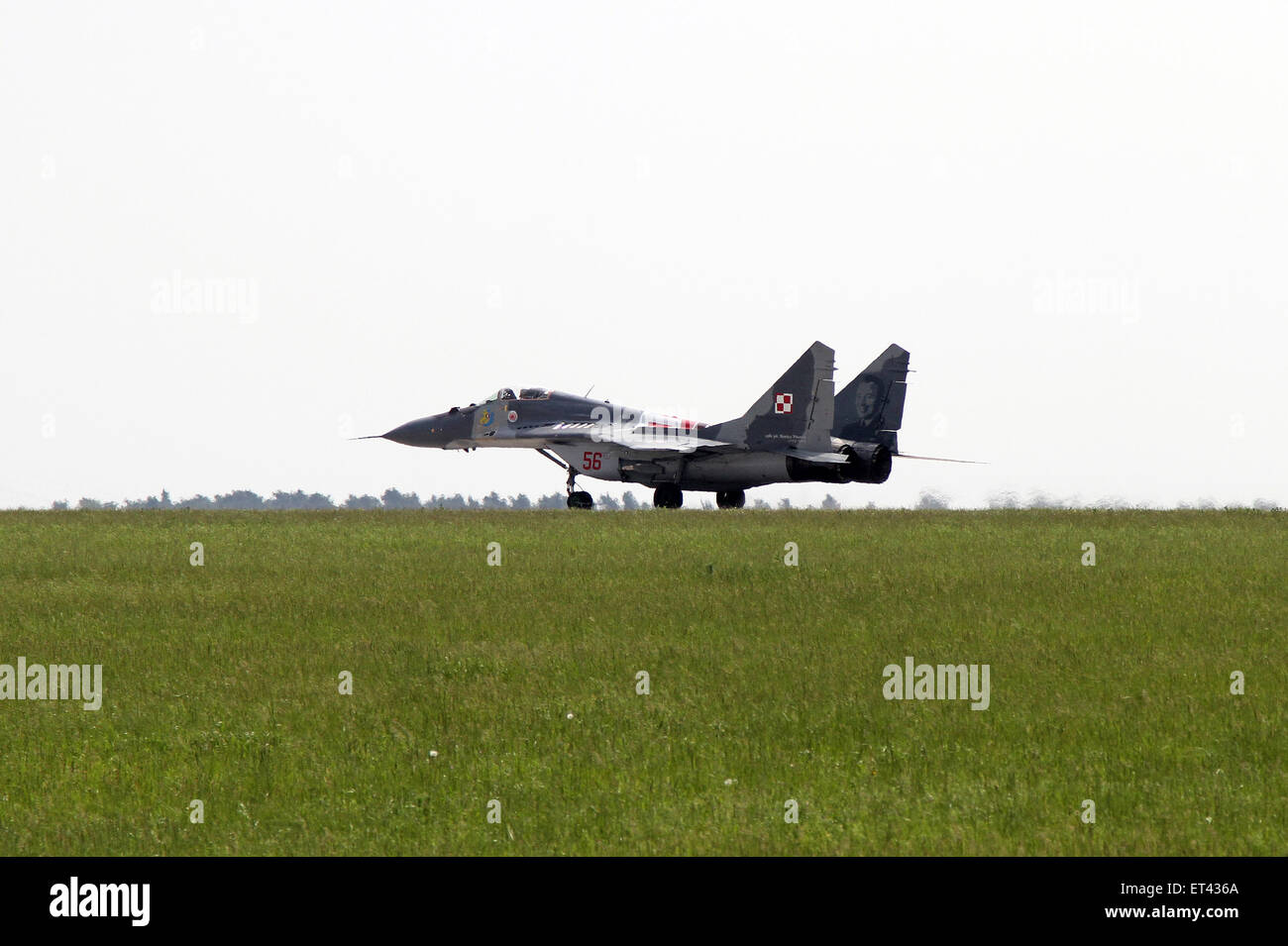 Schönefeld, Allemagne, avion de chasse MiG-29 de l'armée de l'air polonaise Banque D'Images