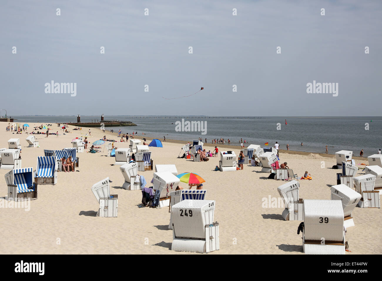 Sylt, Allemagne, donnant sur la plage de la municipalité Hoernum Banque D'Images