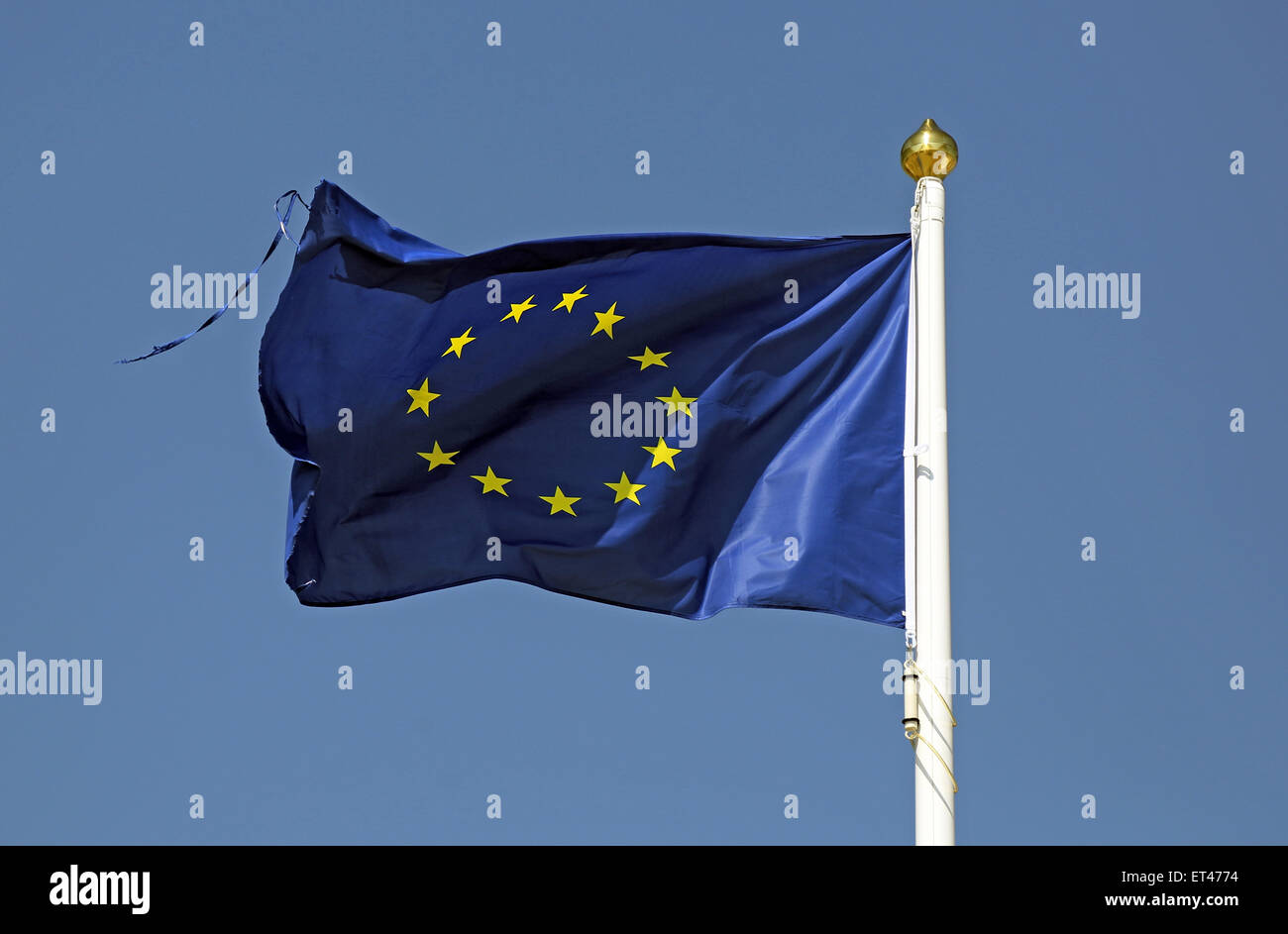Liste, Allemagne, drapeau de l'Union européenne Banque D'Images