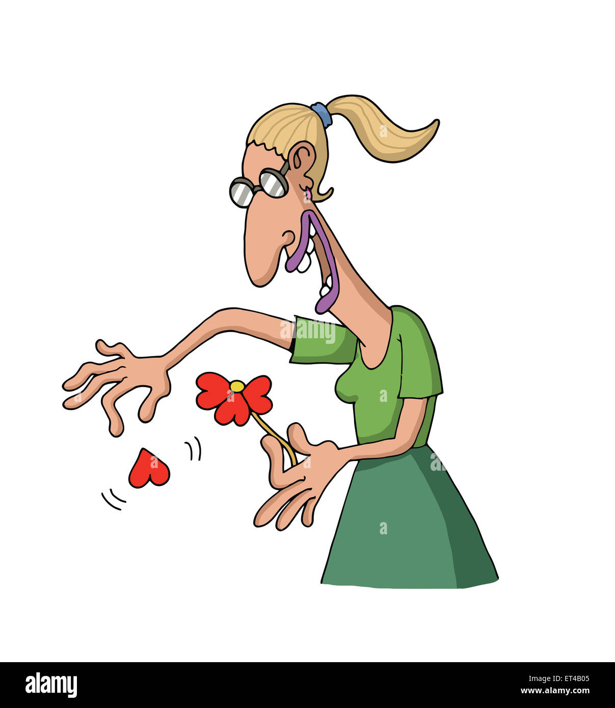 Caricature de l'amour Banque D'Images