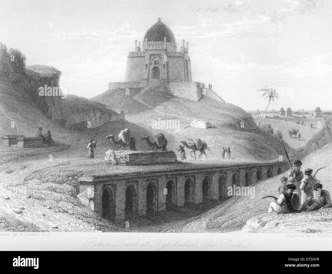 Patan tombe à Toglokabad ; Old Delhi Inde ; Banque D'Images