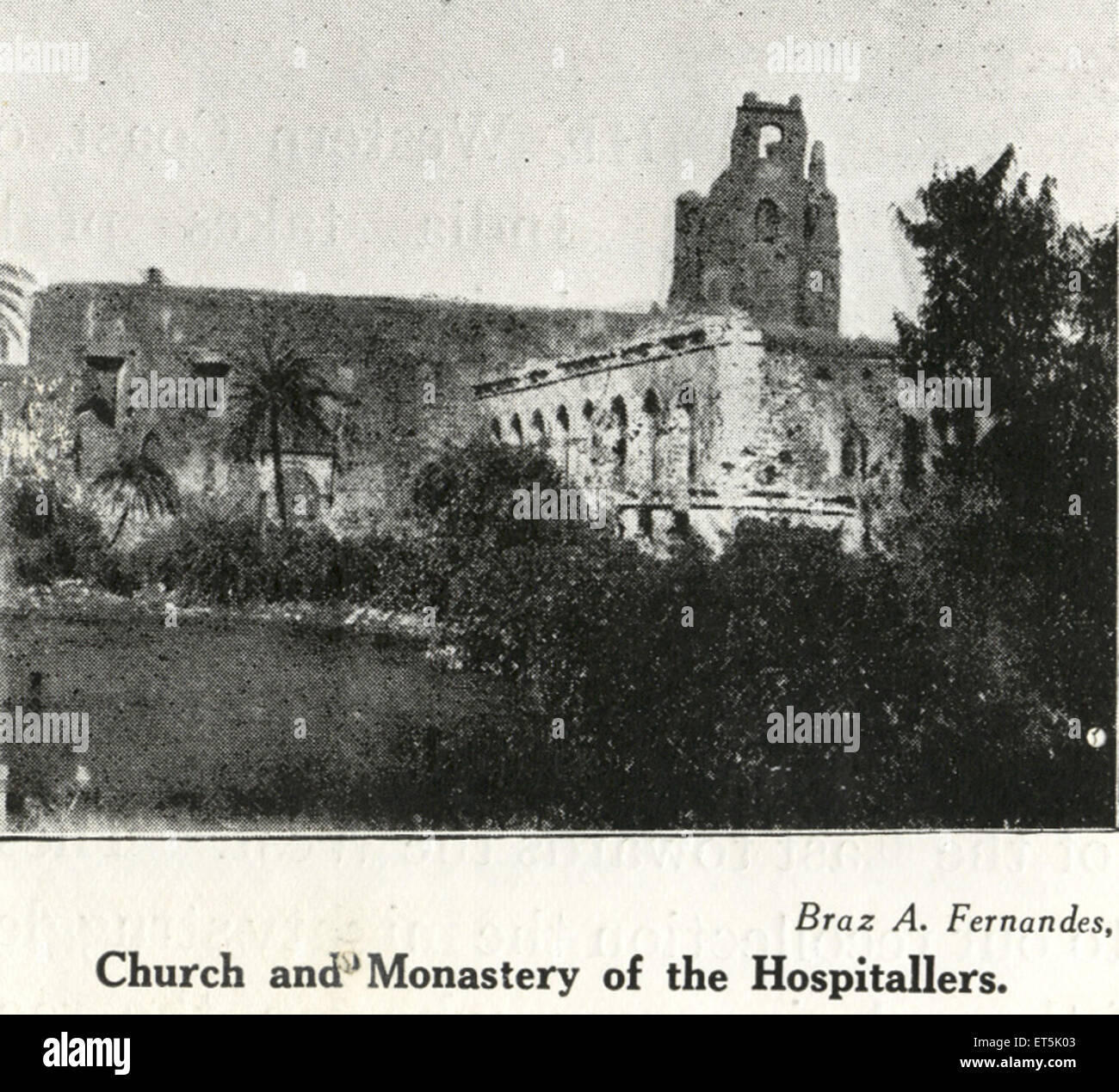 Eglise et monastère de la communauté catholique des hospitaliers ; Inde Banque D'Images