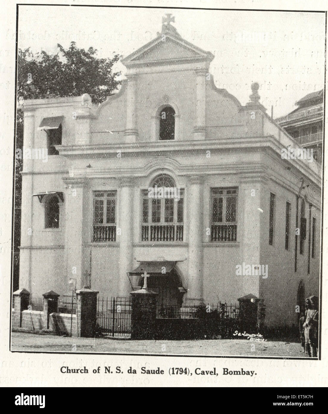Communauté catholique Église de N. S. da Saude 1794 ; Cavel ; Bombay Mumbai Maharashtra ; Inde ; Banque D'Images
