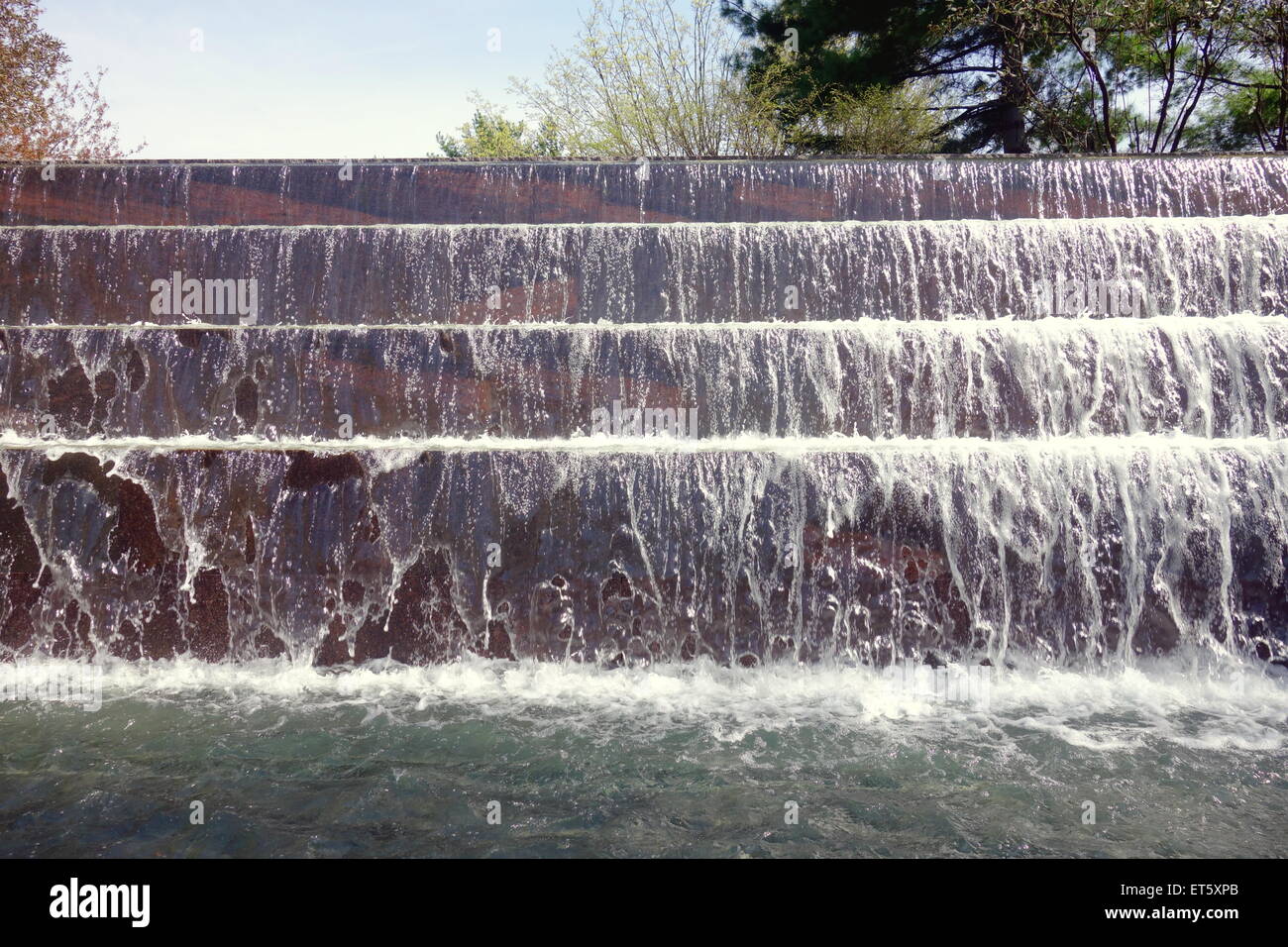 Fontaine de l'eau à Washington DC Banque D'Images