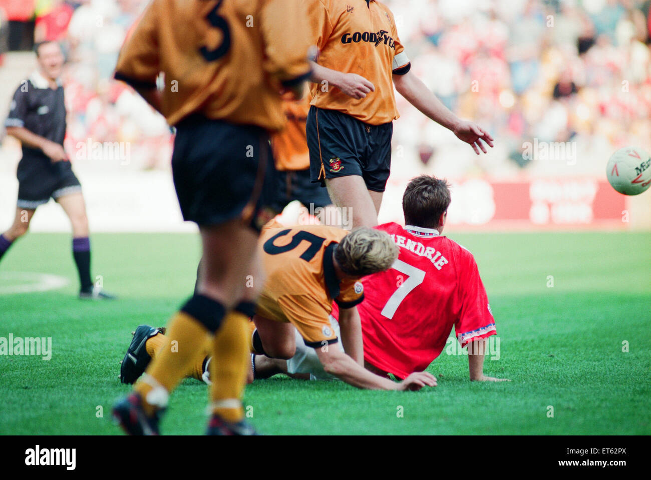 Les loups 2-3 Middlesbrough, match de championnat à Ayresome Park, samedi 28 août 1993. Banque D'Images