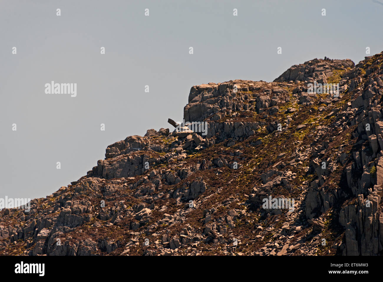 Cwm Idwal Ogwen Tryfan chemin Snowdonia North Wales UK Randonnée Montagne Banque D'Images