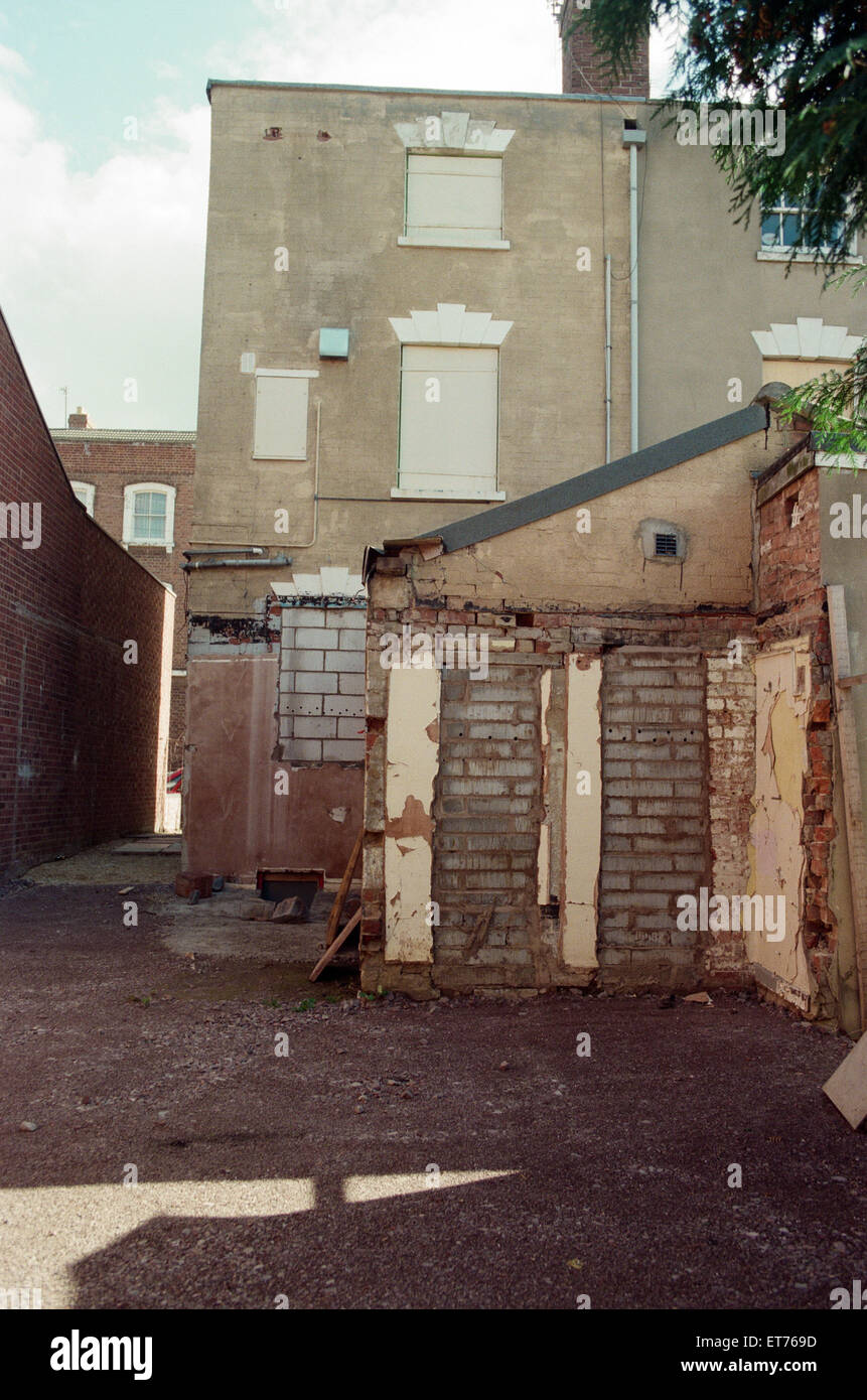 Vues générales de maisons sur Cromwell Road, Gloucester. Numéro 25 de la rue Cromwell était la maison d'assassins Fred et Rosemary West. 5e octobre 1995. Banque D'Images