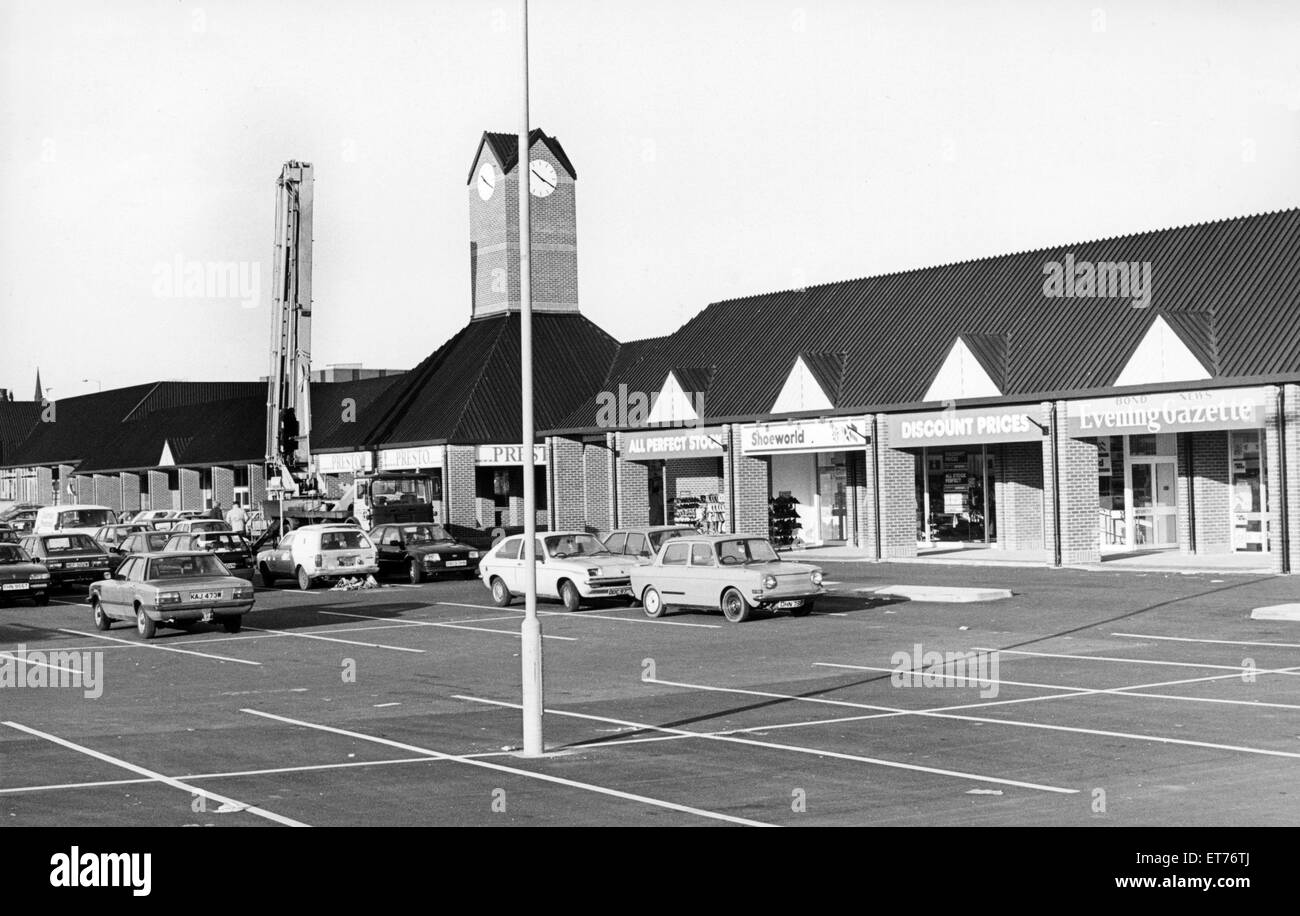 Quai de Chandlers, Stockton, le 27 novembre 1985. Banque D'Images