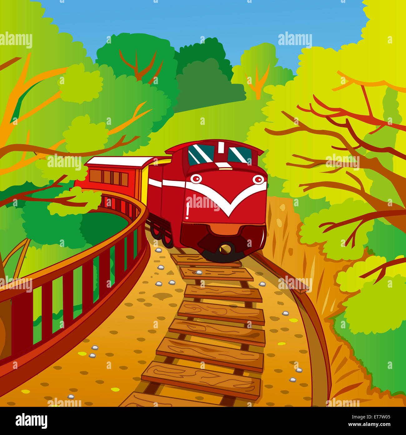 Alishan, Chiayi, train, Taiwan, illustration technique, Banque D'Images